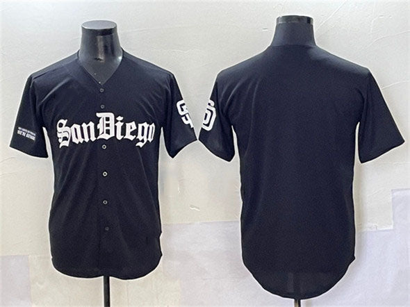 San Diego Padres Blank Black Gothic Edition Vapor Limited Stitched Baseball Jersey