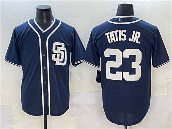 San Diego Padres #23 Fernando Tatis Jr. Navy Cool Base Stitched Baseball Jersey