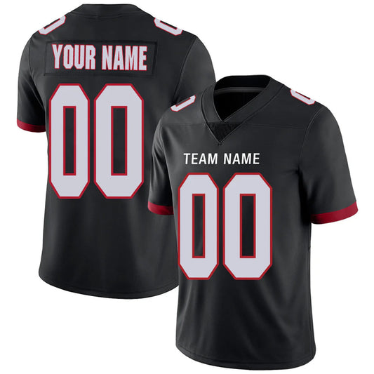 Custom A.Falcons Black Personalized Design Your Own Name and Number for Men Women Youth Footbal Jerseys