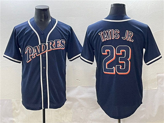 San Diego Padres #23 Fernando Tatis Jr. Navy Stitched Baseball Jersey