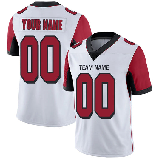 Custom A.Falcons White Personalized Design Your Own Name and Number for Men Women Youth Footbal Jerseys